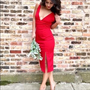 Perfect holiday red dress from ASOS